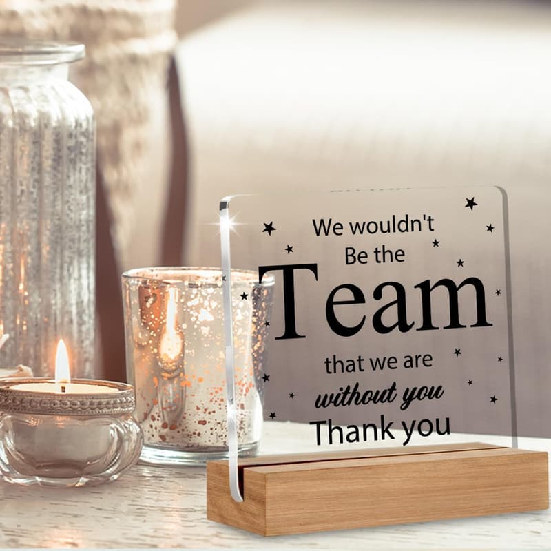 Boss Day Desk Plaque - Employee Appreciation Gift for Leaders