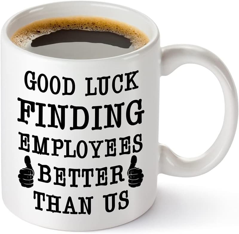 Funny Going Away Mug for Boss - Good Luck Gift for New Job