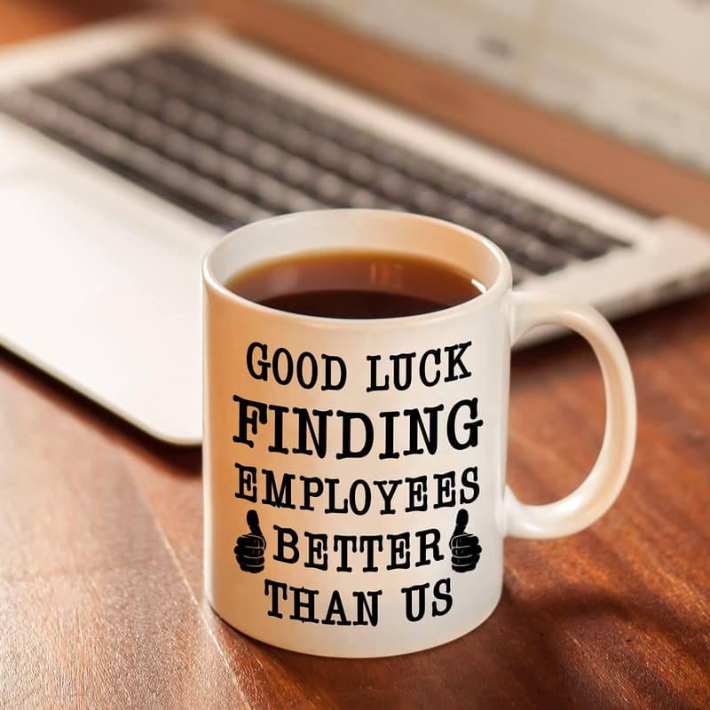 Funny Going Away Mug for Boss - Good Luck Gift for New Job