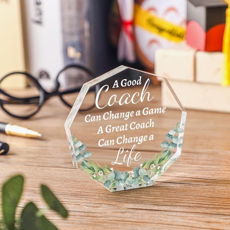 Inspirational Acrylic Thank You Sign for Coworkers