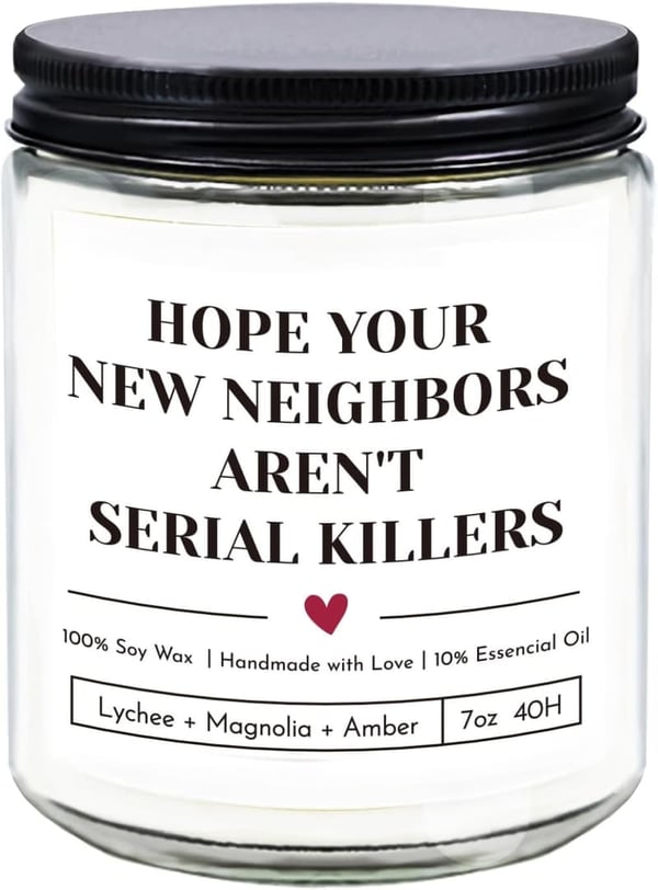 Funny Housewarming Jar Candle - 9 oz Fruit Scent