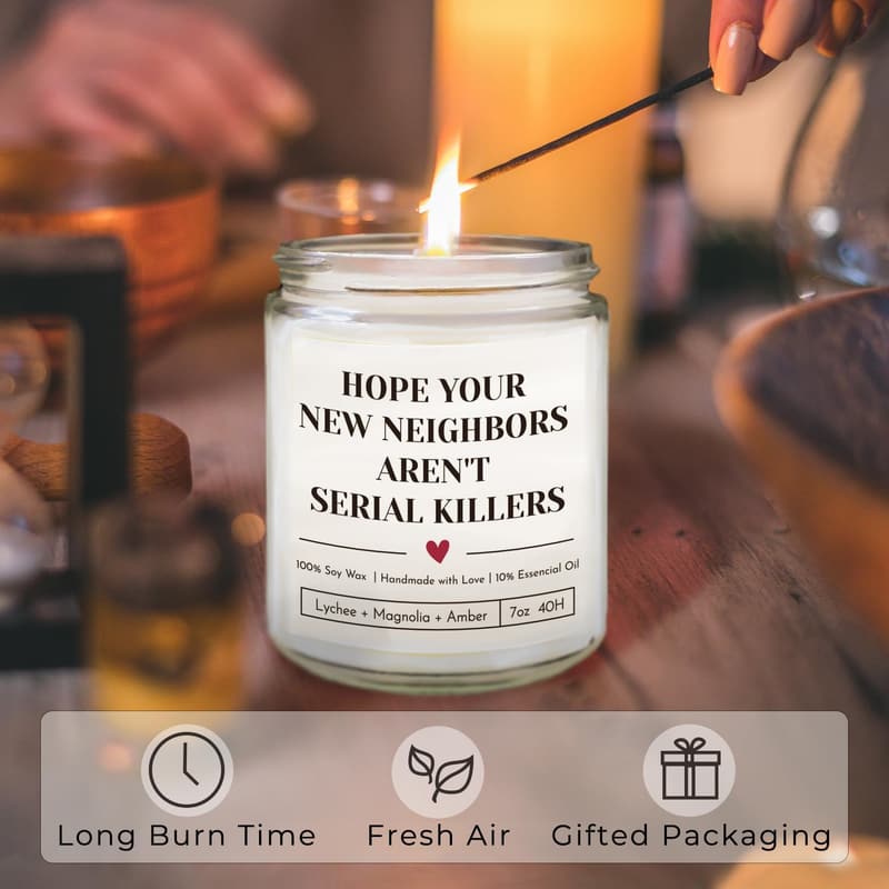 Funny Housewarming Jar Candle - 9 oz Fruit Scent