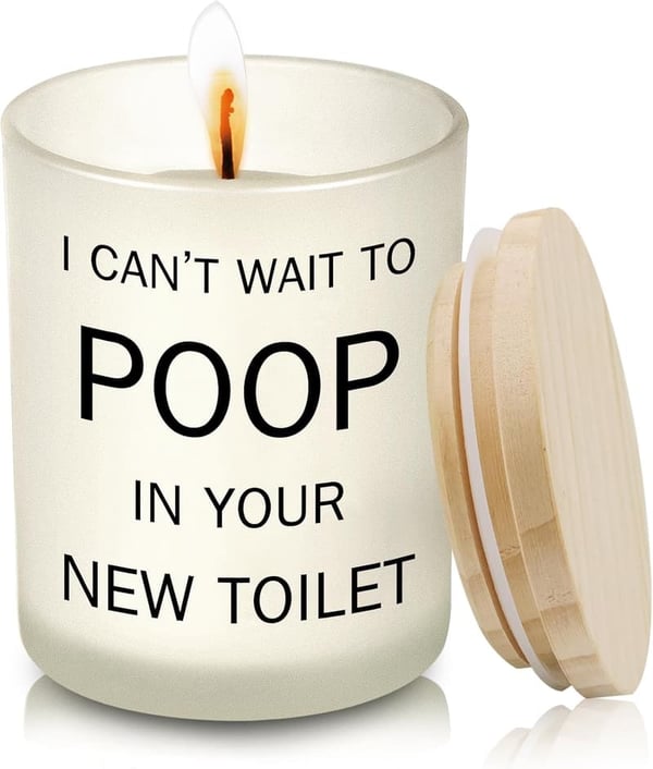Funny Candle Housewarming Gift for New Home Owners & Couples