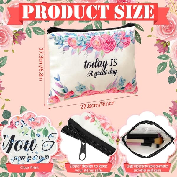 Father's Day Appreciation Gift: 16 Pcs Inspirational Makeup Bags