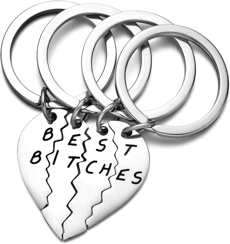 BFF Keychain Set for Women - Friendship Gifts (2-4 Pieces)