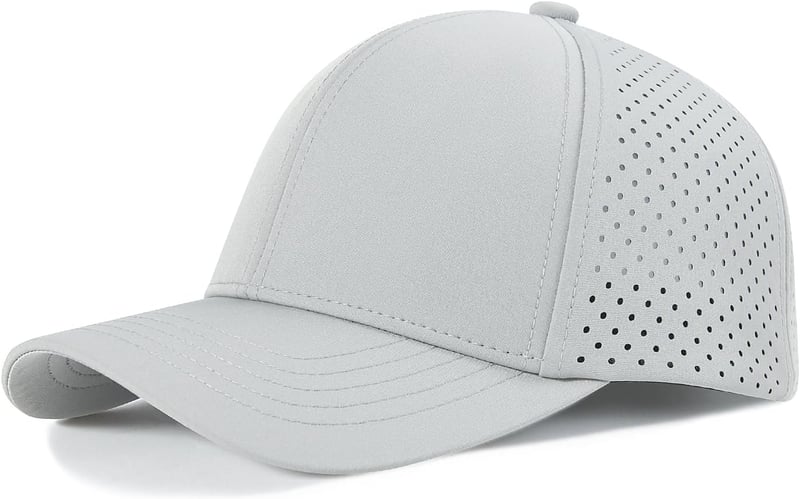 Men's Quick Dry Baseball Cap with Laser Cut Mesh