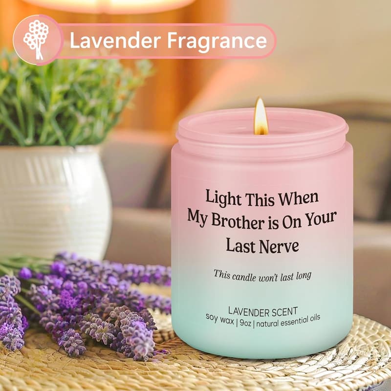 Funny Birthday Scented Candle Gift for Sister-in-Law