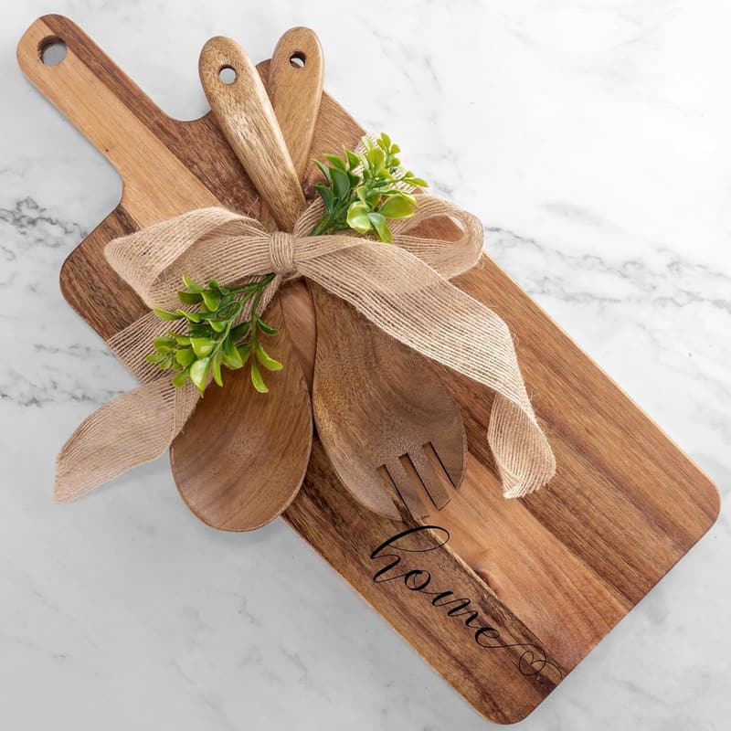 New Home Gift Set: Wooden Cutting Boards for Homeowners