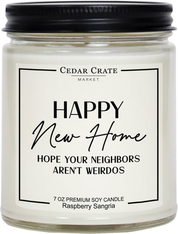Housewarming Gift: 100% Soy Candle for Couples & New Home