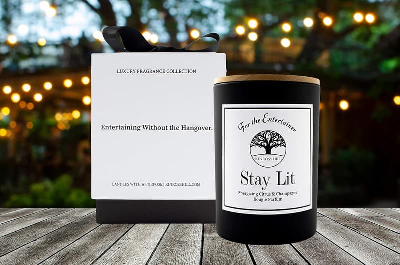 Citrus & Champagne Soy Candle - Funny Birthday Gift, 9 オズ