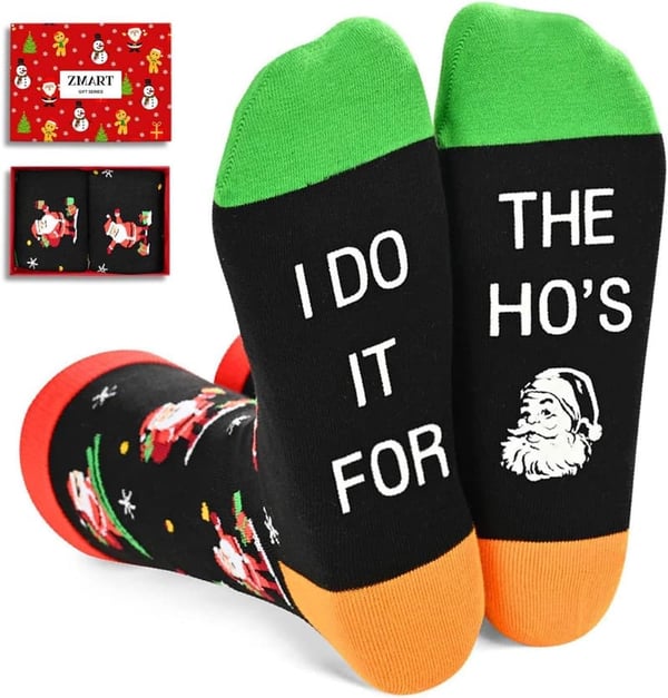 Christmas Stocking Stuffers - Fun Socks for Men & Women