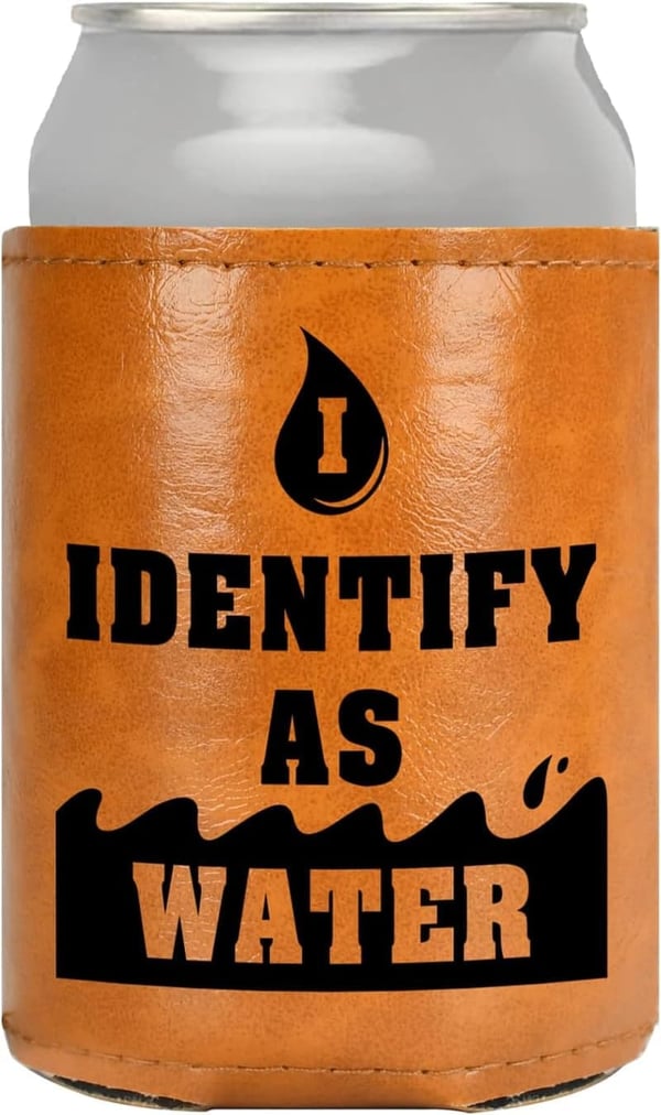 Funny Leather Can Cooler for Dad - Great Gift for Father's Day