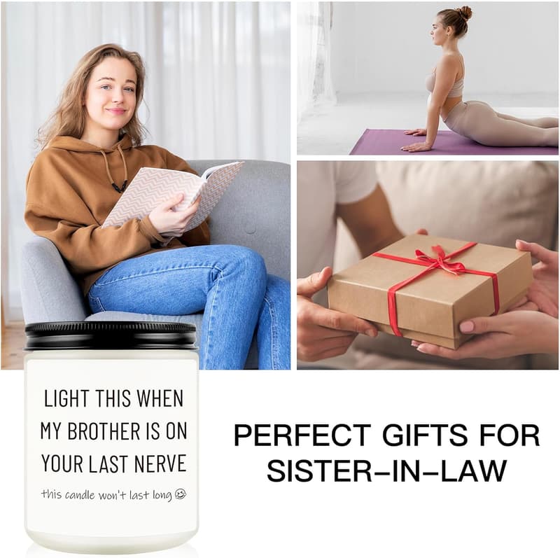Funny Birthday Candle for Future Sister-in-Law - Unique Lavender Gift