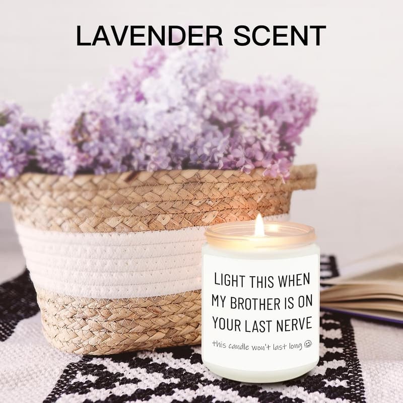 Funny Birthday Candle for Future Sister-in-Law - Unique Lavender Gift