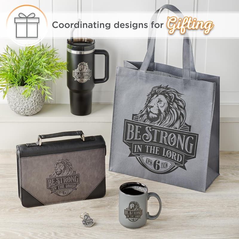 Be Strong Bible Verse Ceramic Coffee Mug for Men & Women 14 オズ.