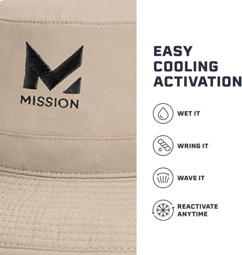 Cooling Bucket Hat - Unisex Wide-Brim, Lightweight & Durable