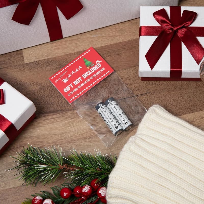 Funny Gag Gift - Present Battery Not Included for Adults