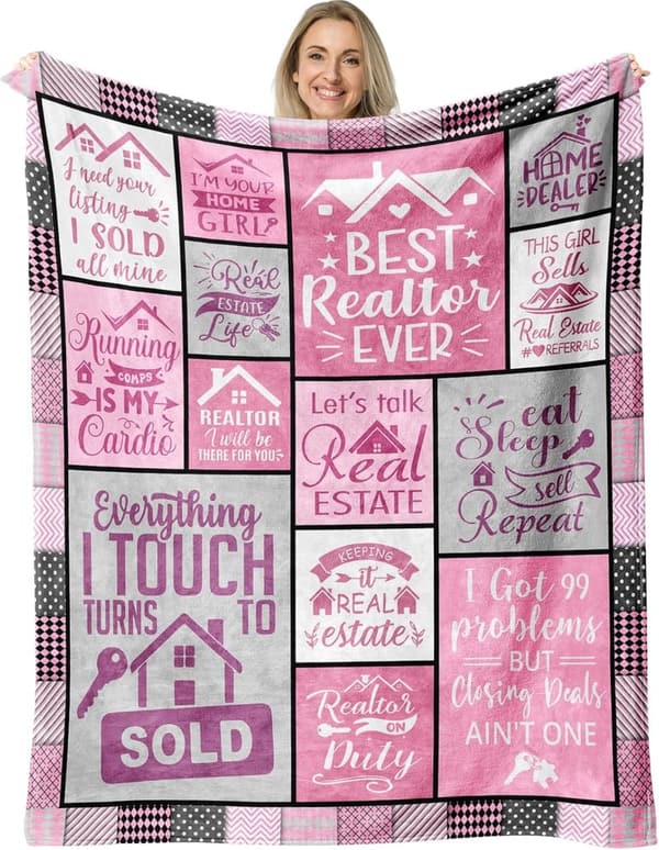 Realtor Closing Gift Blanket, 60