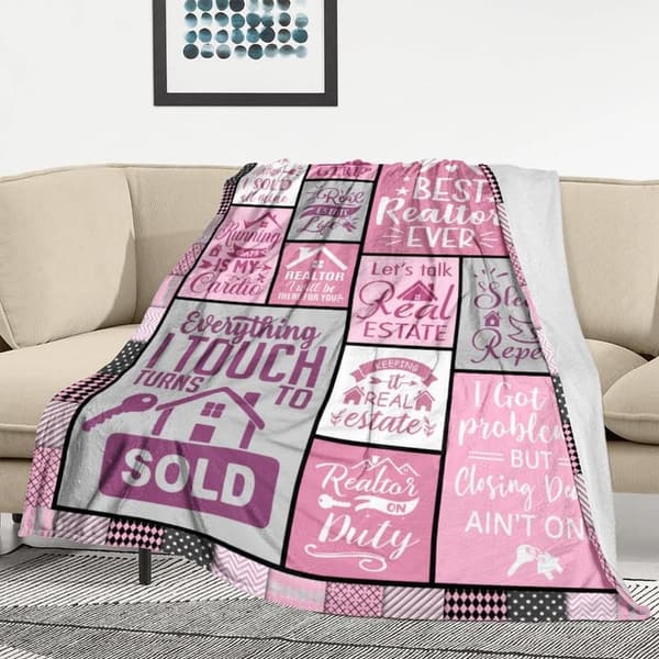 Realtor Closing Gift Blanket, 60