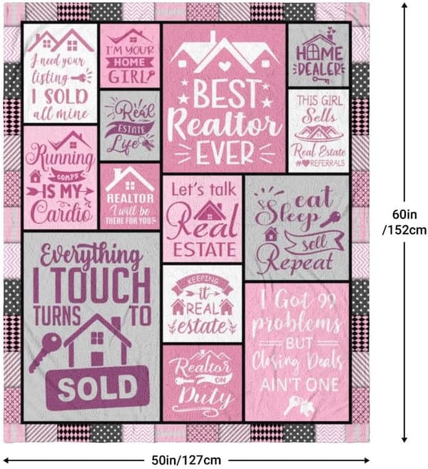 Realtor Closing Gift Blanket, 60