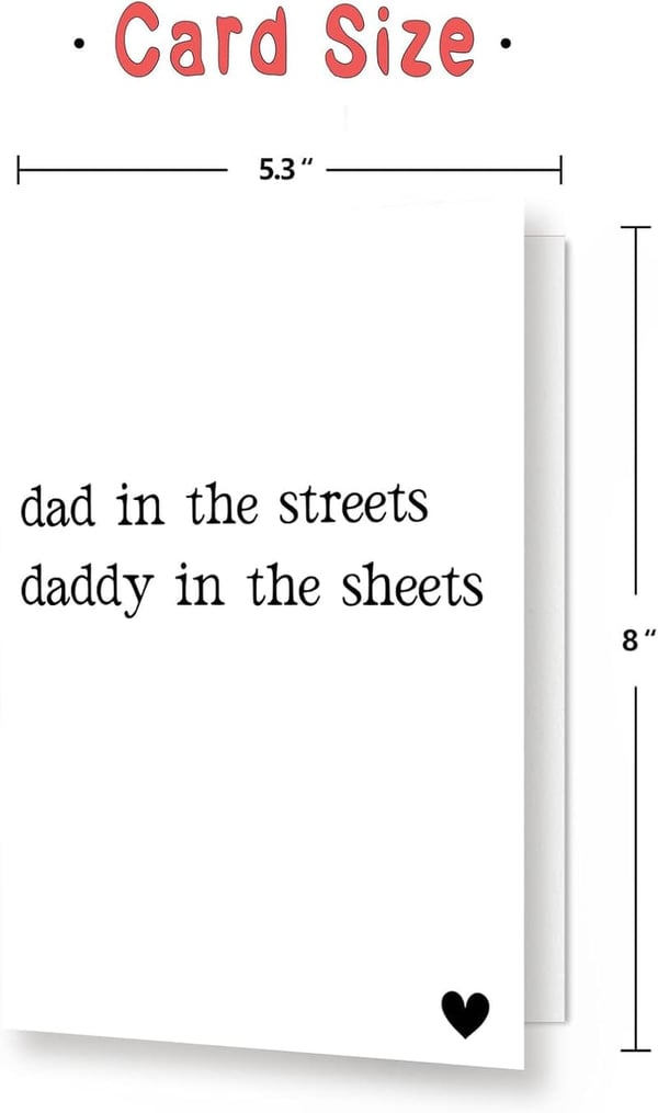 Naughty Father's Day Card for Husband - Funny Gift Idea