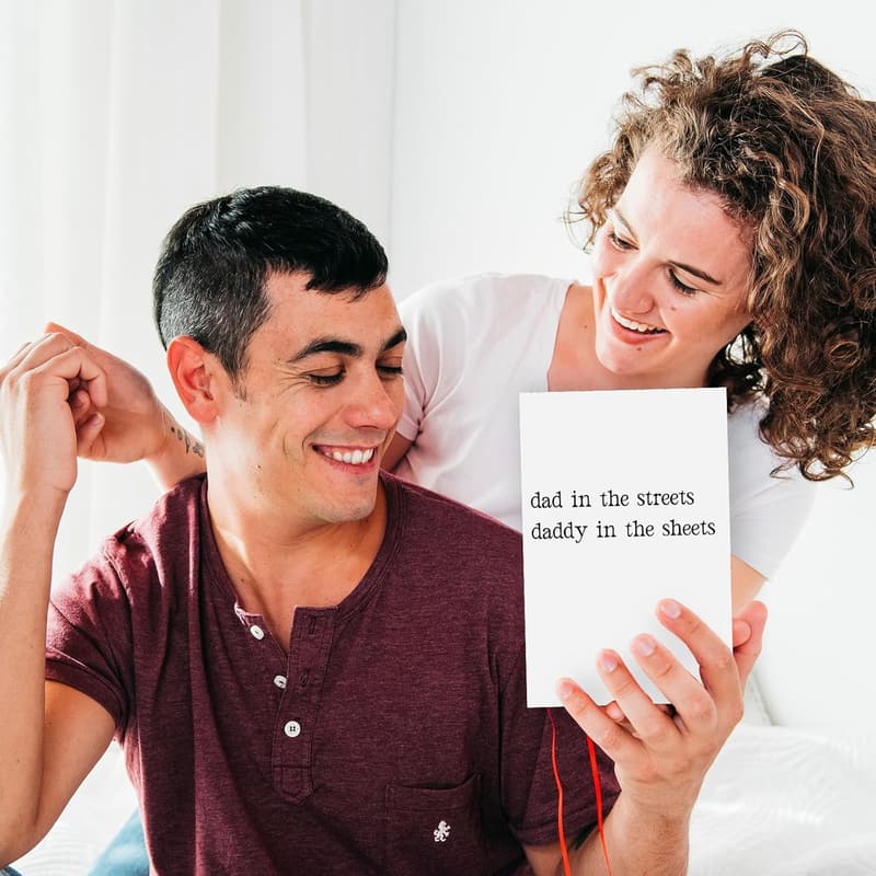 Naughty Father's Day Card for Husband - Funny Gift Idea