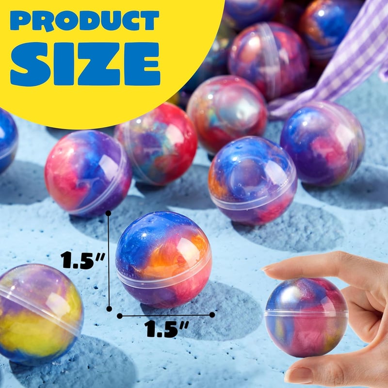 Galaxy Slime Balls Party Favors - 36 Pack, Non-Sticky & Safe