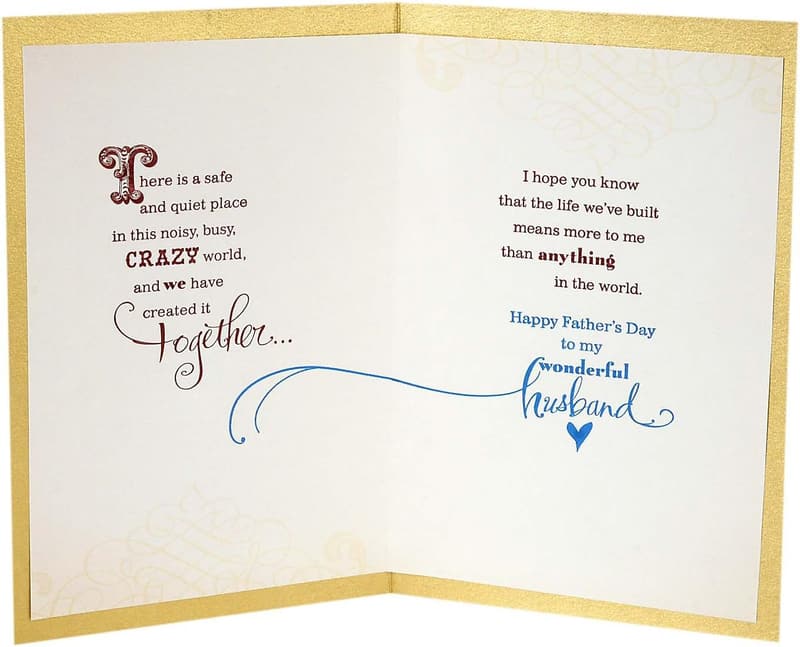 Romantic Father's Day Card for Husband - 