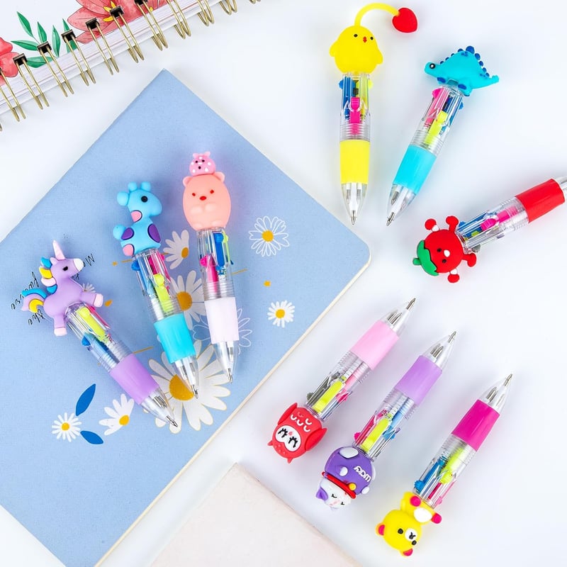 60-Pack Multicolor Pens - Perfect for Kids' Birthday Parties