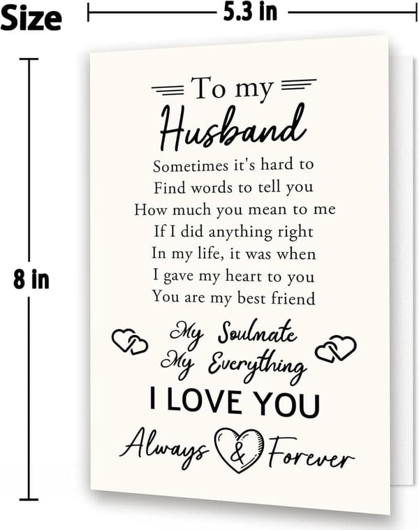 Funny Father's Day Card for Husband - I Love You Gift
