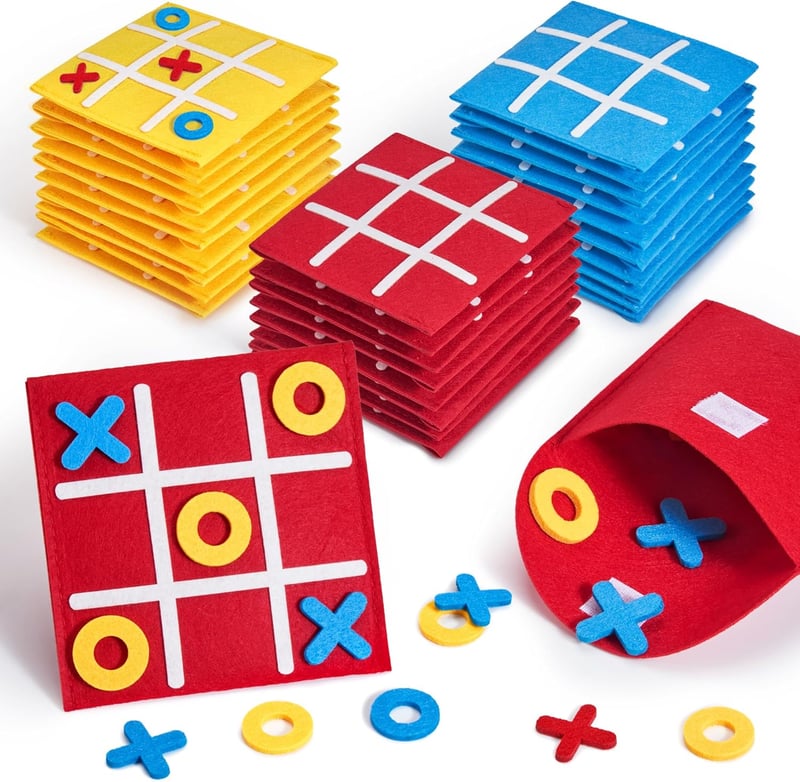 Classic Tic Tac Toe Board Game Set for Kids - 30 Pack