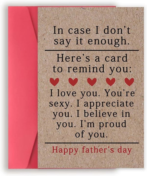 Father's Day Card for Husband & Boyfriend - Love Message