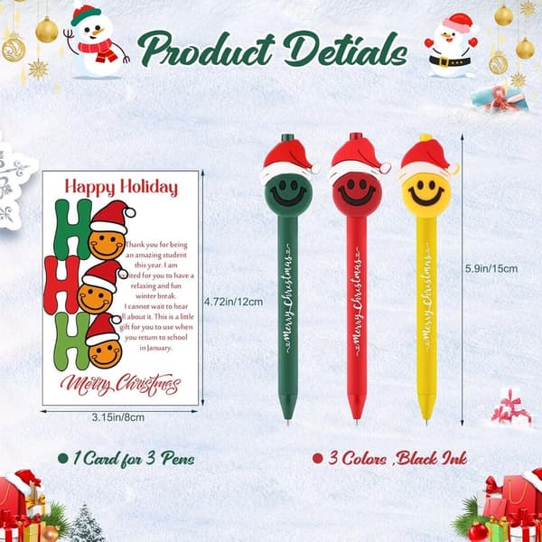 End-of-Year Gift: 30 Set Ballpoint Pens with Wish Cards for Students