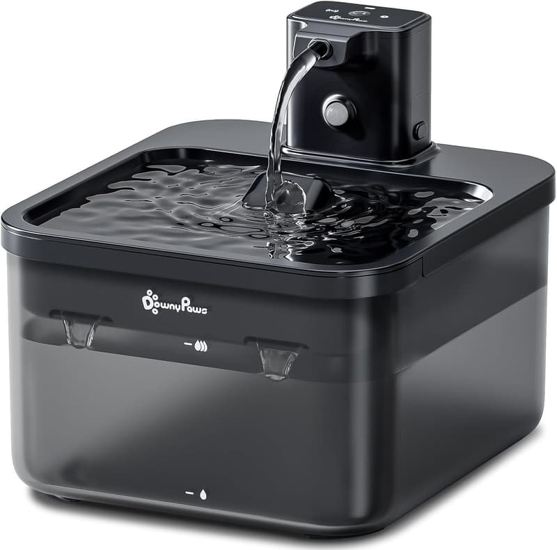 Cordless Cat Water Fountain - 84oz, Battery Operated, BPA-Free