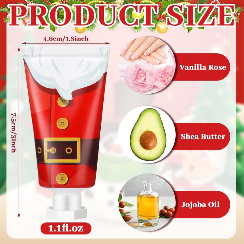 Christmas Hand Cream Gift Set - 30 Pcs Mini Lotion for Women