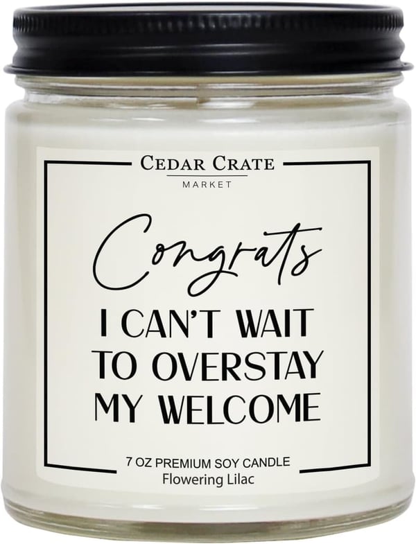 Funny Housewarming Candle - 100% Soy Wax, Unique Gift for Couples