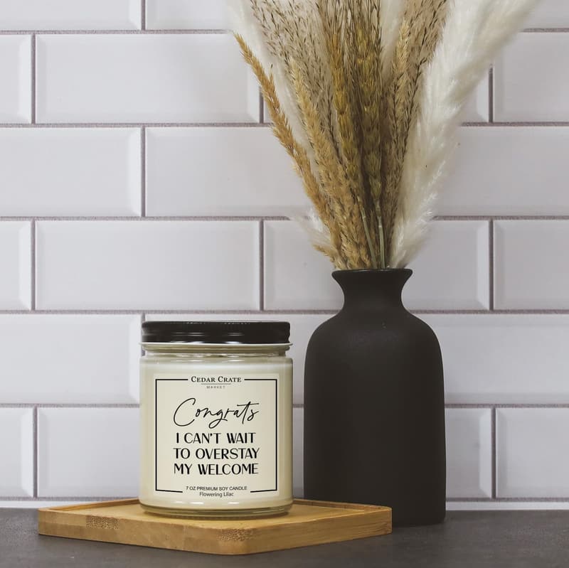 Funny Housewarming Candle - 100% Soy Wax, Unique Gift for Couples