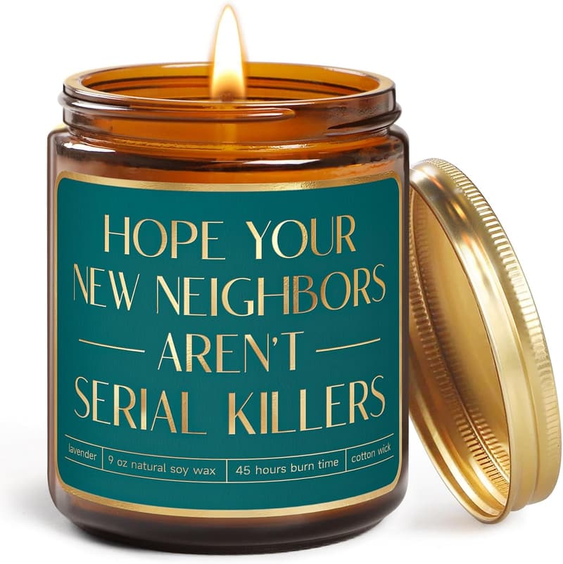 Funny Candle Set for New Home Gift - Ideal for Friends & Couples