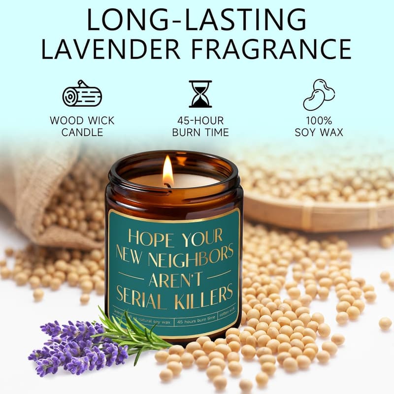 Funny Candle Set for New Home Gift - Ideal for Friends & Couples