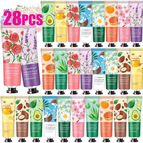 28-Pack Travel Size Hand Creams - Perfect for Mother's Day and More