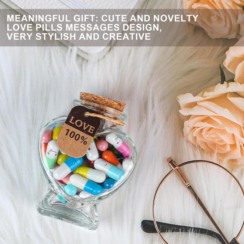 Valentine's Day Capsule Letters - 50PCS Message in a Bottle Set