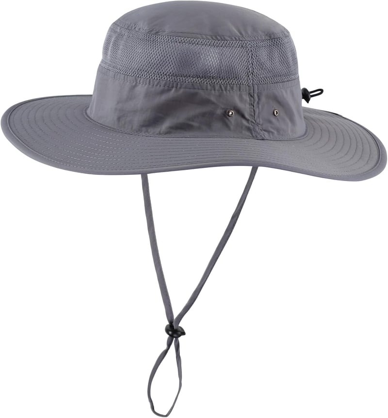 UPF 50+ Men's Wide Brim Sun Hat for Outdoor Activities
