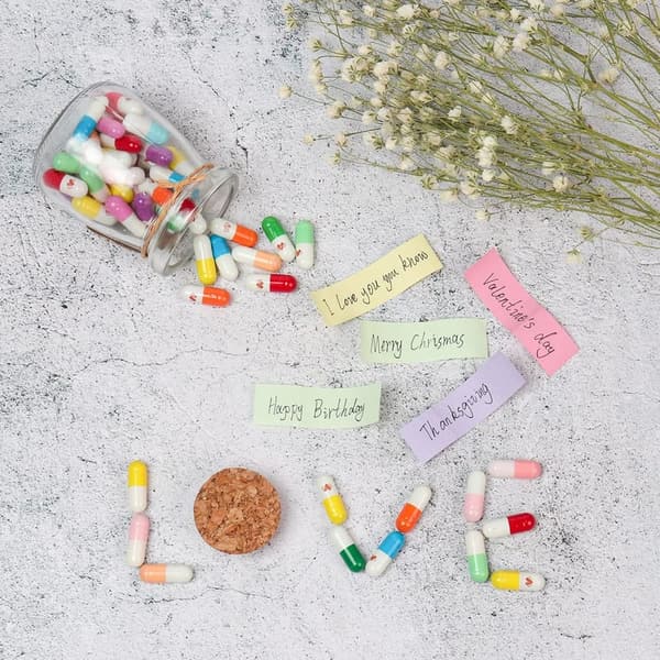 Long Distance Relationship Gift: 50 Mixed Capsule Letters
