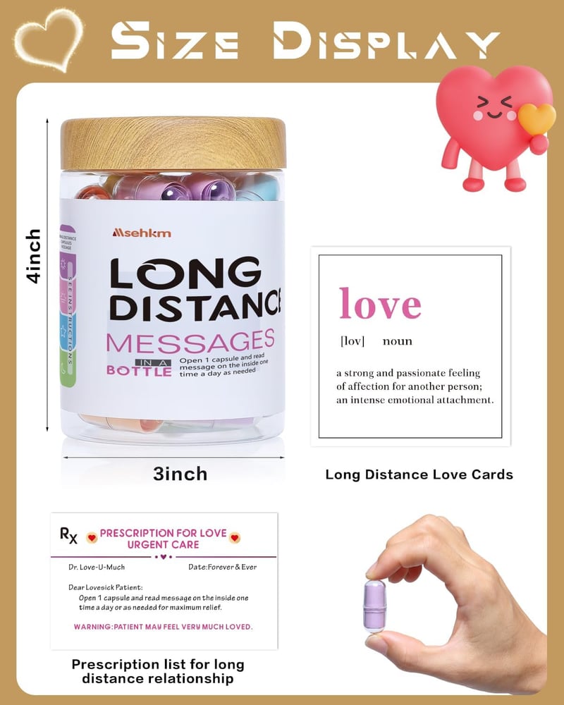 Love Messages in a Bottle for Long-Distance Couples