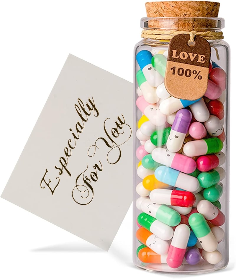 Long Distance Love Notes - 100pcs Message Capsules in Bottles