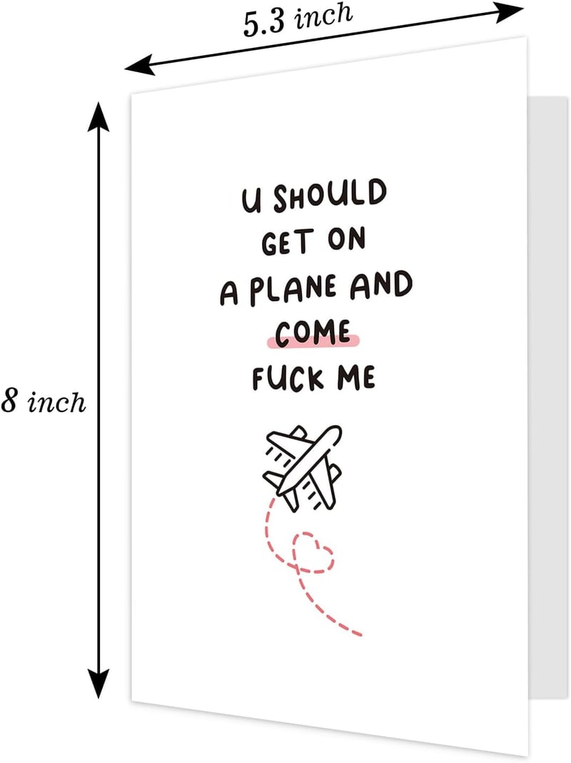 Valentine's Day Long Distance Relationship Card for Couples