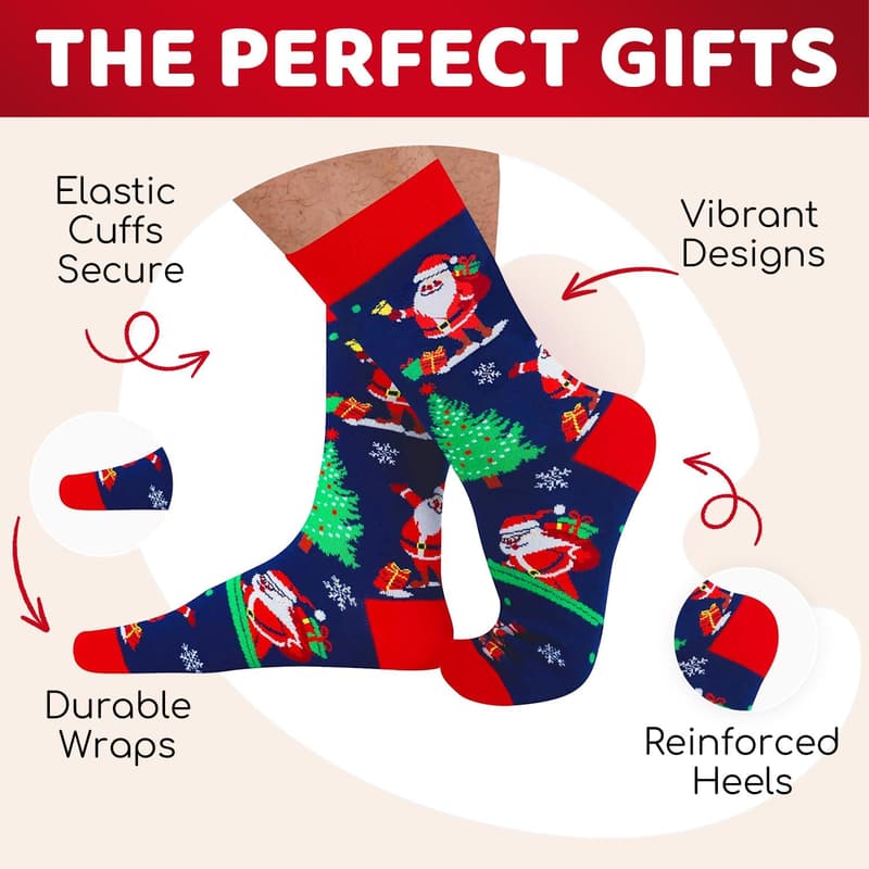 Secret Santa Stocking Socks for Teens and Adults