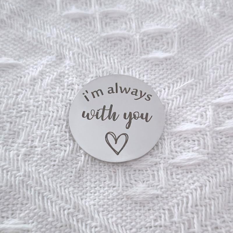 Long Distance Relationship Pocket Hug Keychain Token