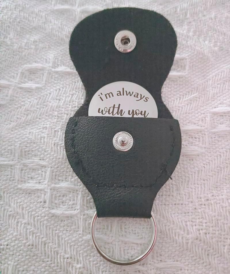 Long Distance Relationship Pocket Hug Keychain Token
