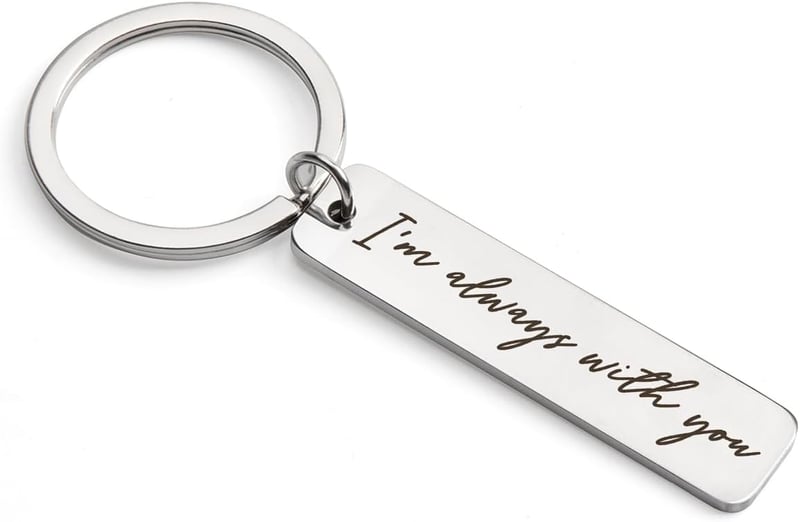 Long Distance Relationship Keychain for Him